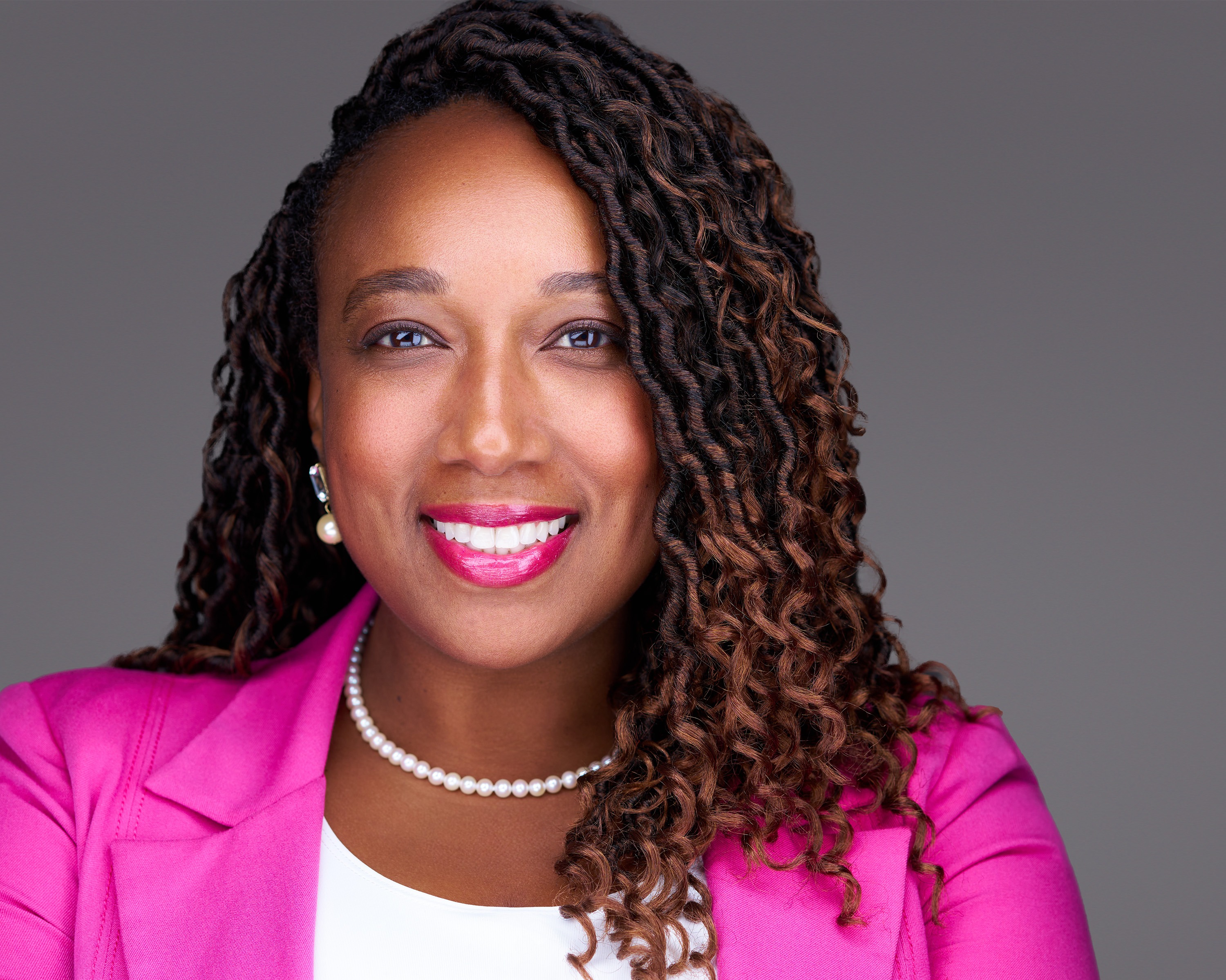 Executive headshot of woman, corporate portrait Atlanta