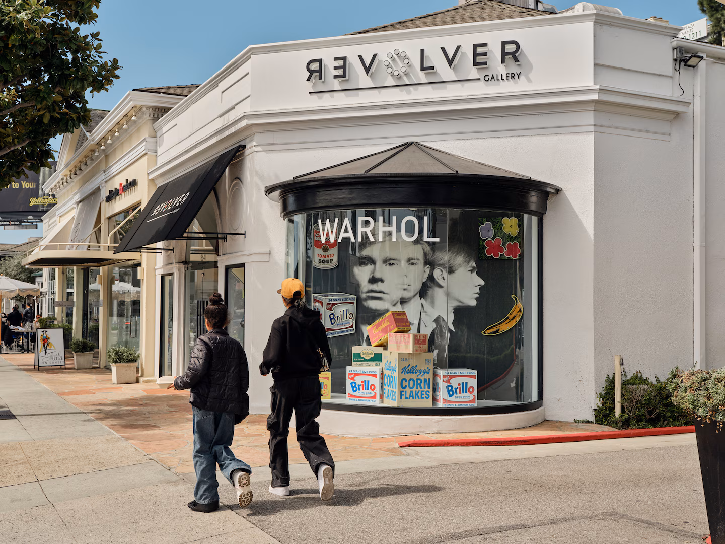 The exterior of Revolver Gallery in Los Angeles. (Philip Cheung/For The Washington Post)