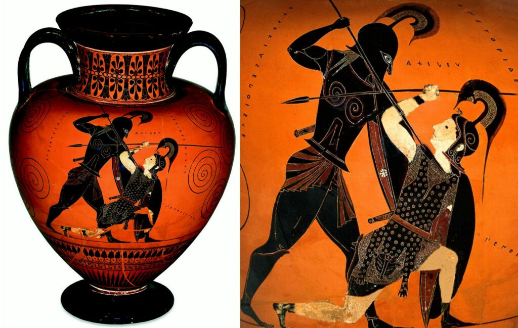 Aquiles matando a Pentesilea