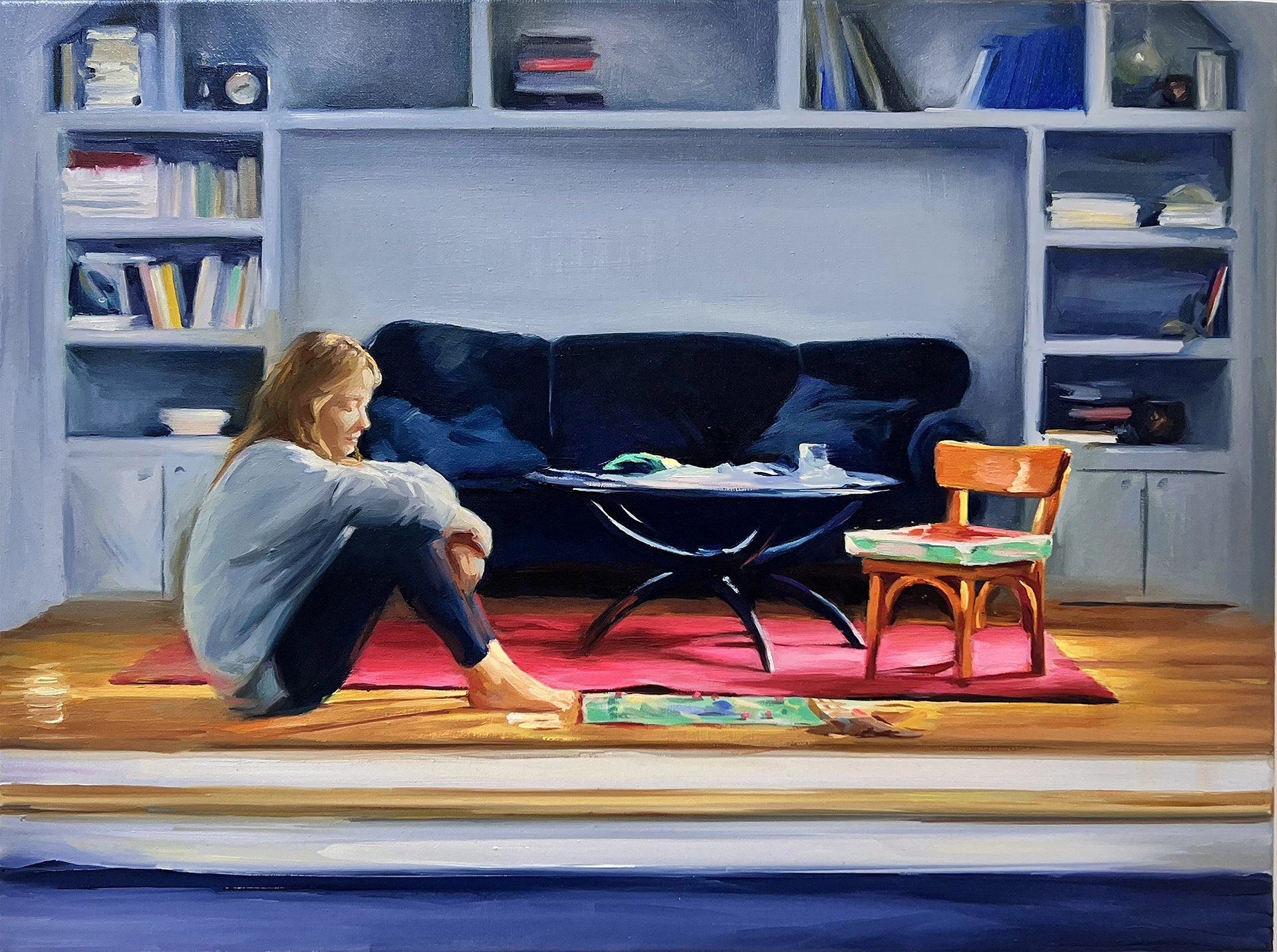 The game, 2025. Óleo sobre lienzo. 30.50 x 40.50 cm