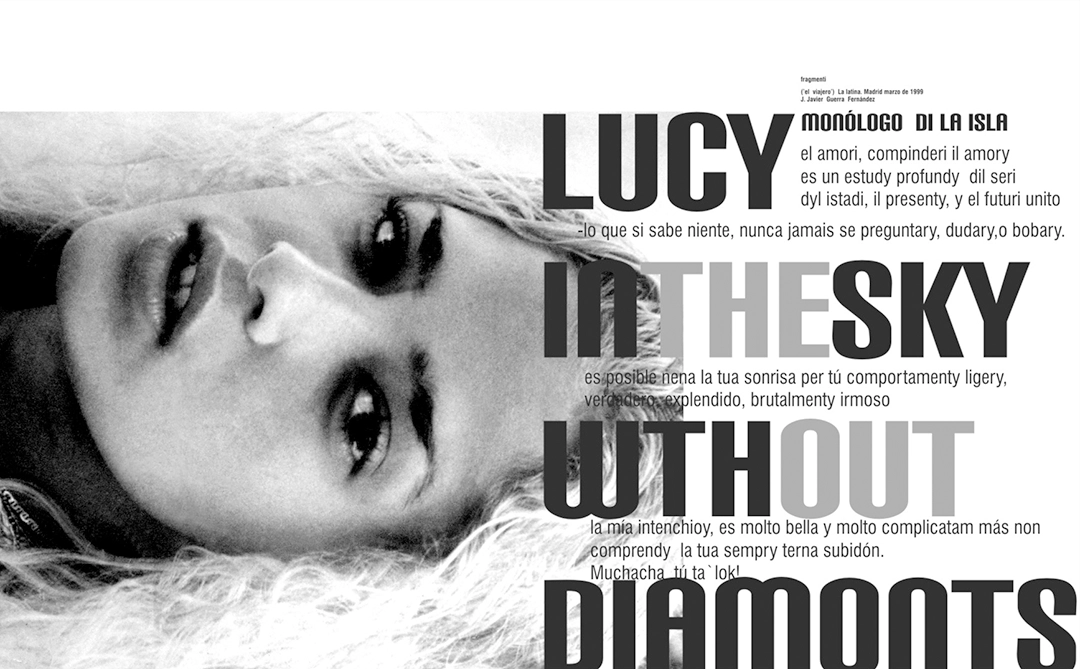 Double-page spread from the only issue of TAlento magazine. A monograph dedicated to himself—and one of his great obsessions. The second issue was going to be about Los Van Van. It would’ve been an enormous project, one of the most important of my career