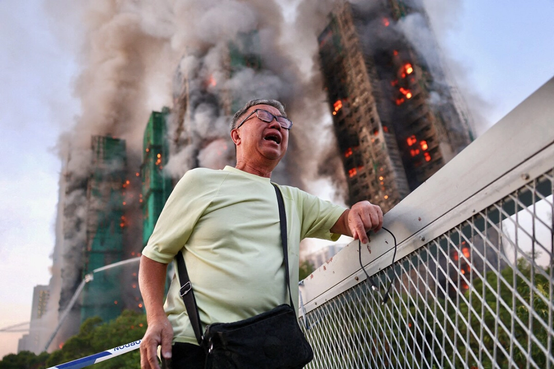 The image of Wong, helpless and despairing