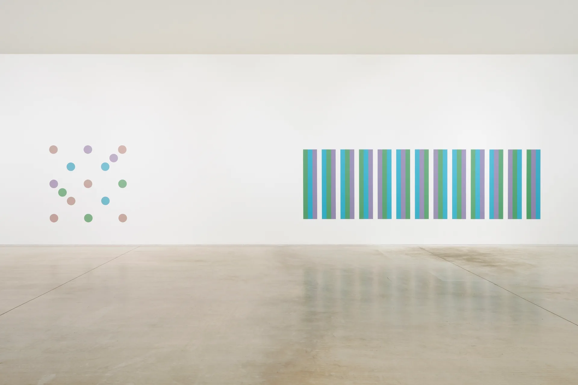 Bridget Riley: Learning to See, 2025. Installation view. Courtesy Turner Contemporary. Photo: Above Ground Studio (Seraphina Neville) © Turner Contemporary