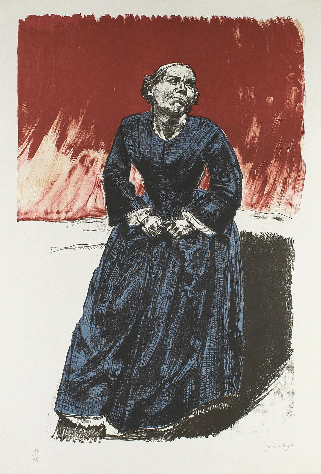 Paula Rego: Come to Me, 2001 - 2002. Coloured lithograph 88,5 x 59 cm. Tate, © Paula Rego