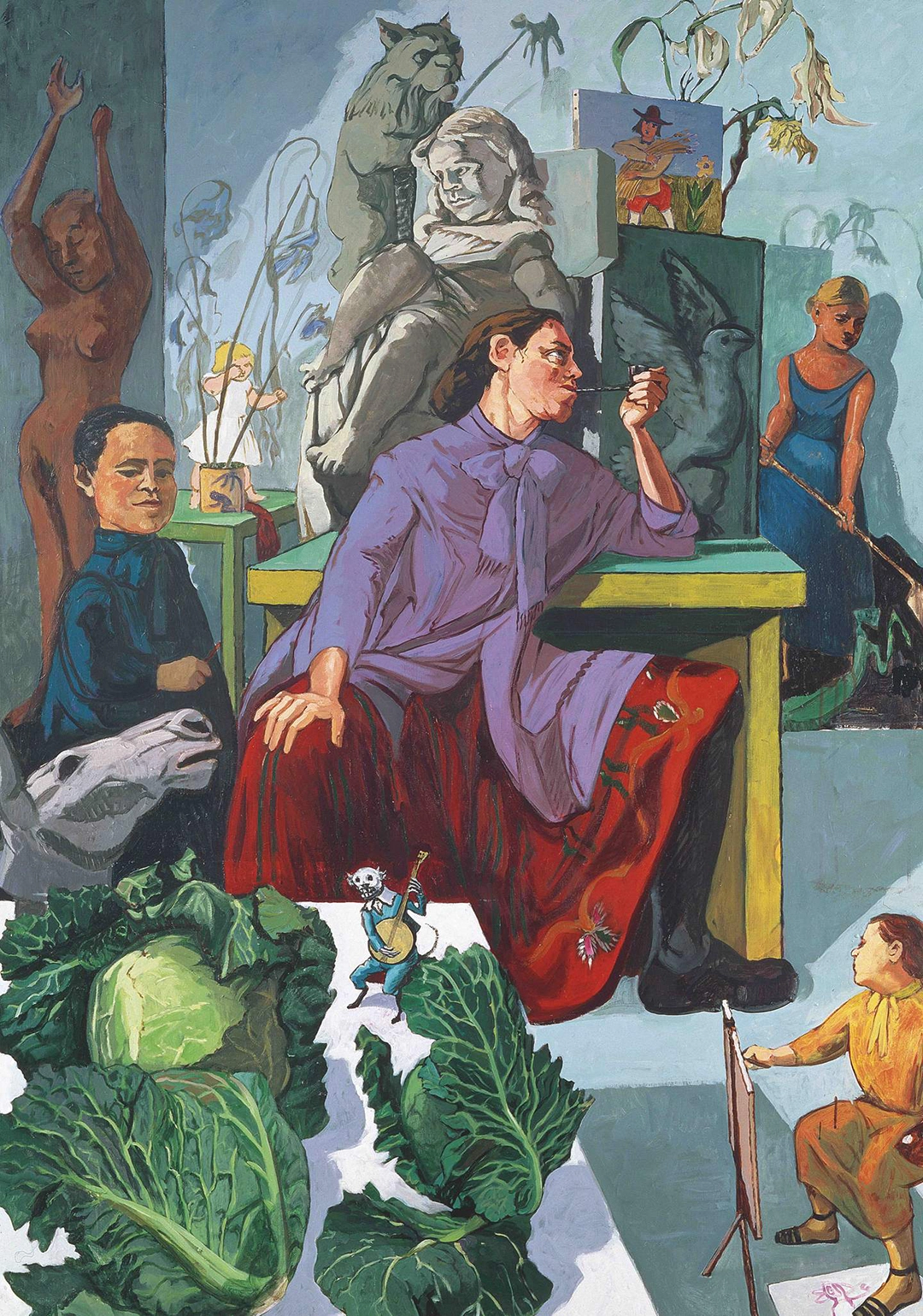 Paula Rego The Artist in Her Studio 1993 Leeds Museums and Galleries (Leeds Art Gallery) U.K. / Bridgeman Images © Paula Rego