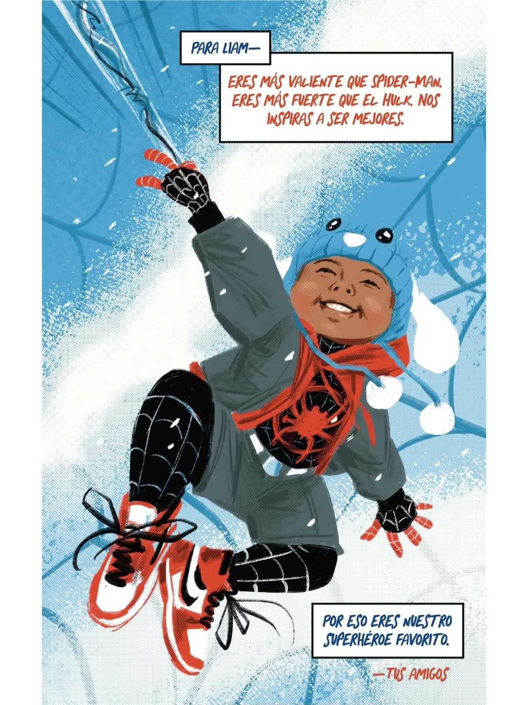 Taken from the Instagram profile of Hands Off NYC  https://www.instagram.com/handsoffnyc/  “We’re thrilled to partner with @comixaction and prominent comic creators on #Comics4Liam.”