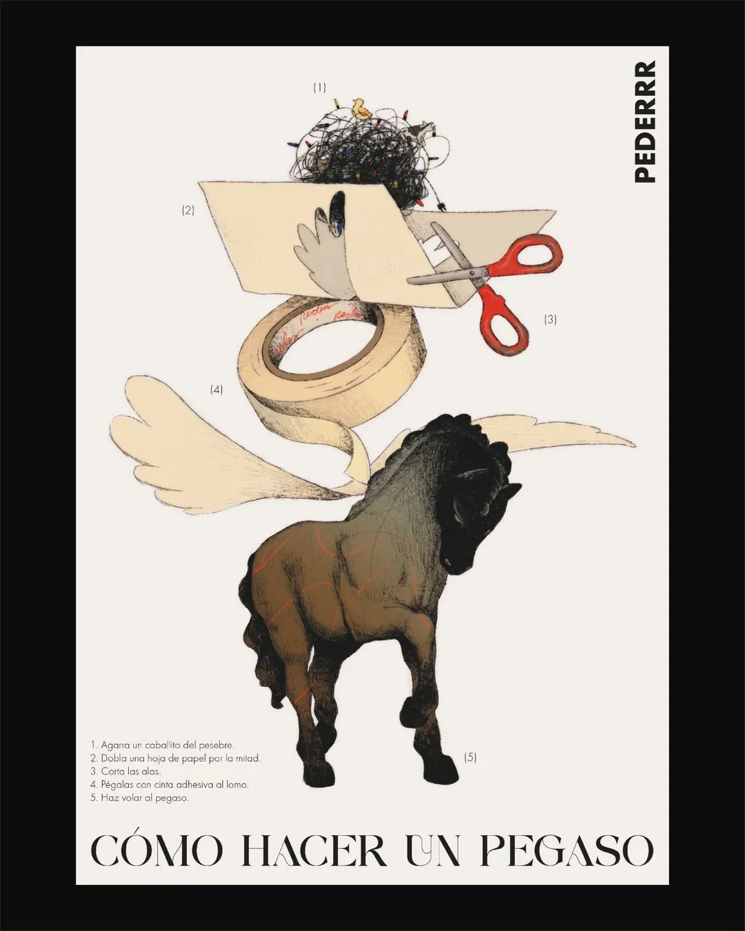 When I was a child, I used to play with a nativity horse, wrapping copper wire around its ears like a crown and attaching paper wings so it could fly.