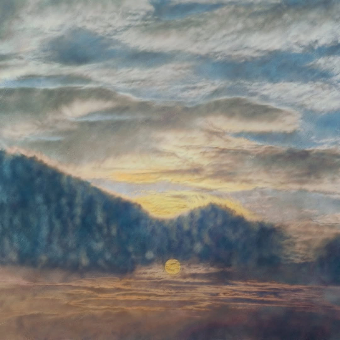 The World Made of Cloud, 2025. Oil on canvas. 82⅝ x 110¼ in. (210 x 280 cm)