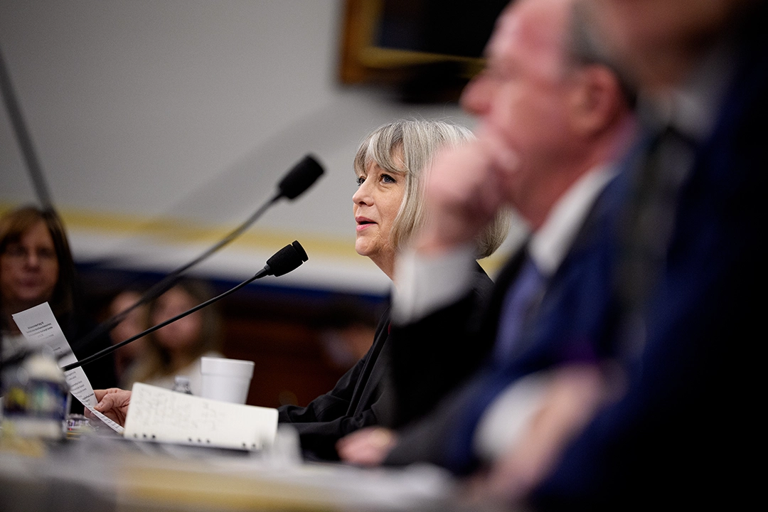 National Museum of American History Director Dr. Anthea Hartig speaks during a congressional oversight hearing in Washington, DC.