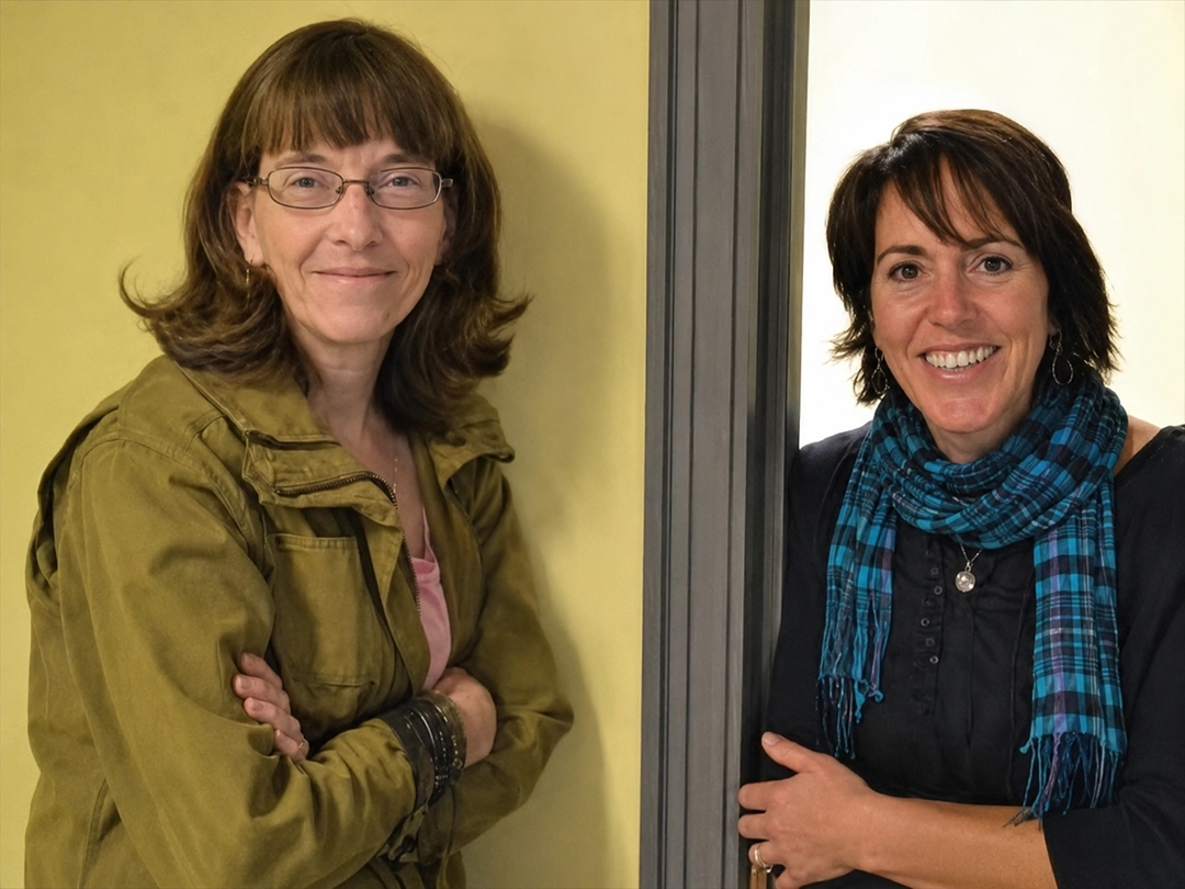 Elaine Mullen Zumeta and Theresa Gates Kuhr.