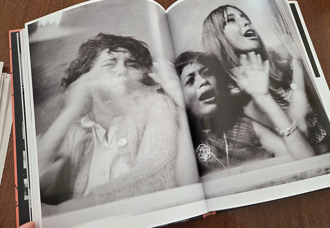 Photographs of the physical book, purchased and inscribed by its compiler, Amelia Davies.