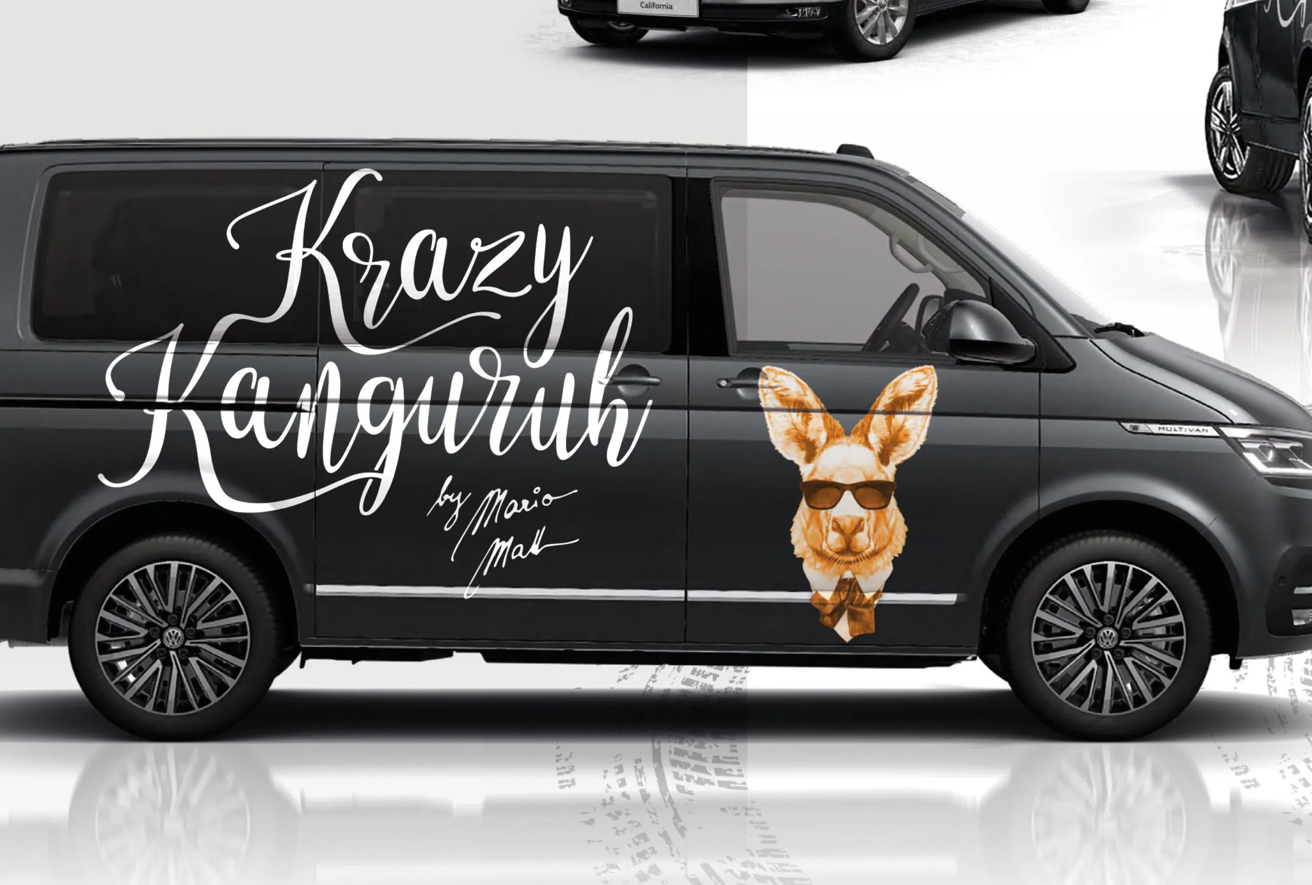 Krazy Kanguruh Fahrzeugbeschriftung