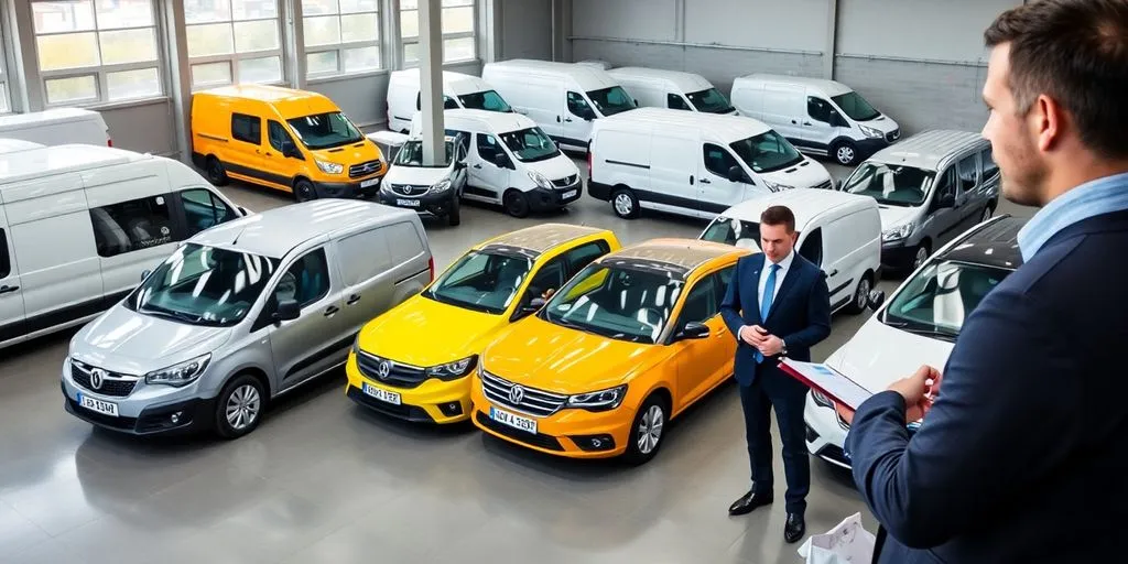 Diverse vehicles for business fleet management.