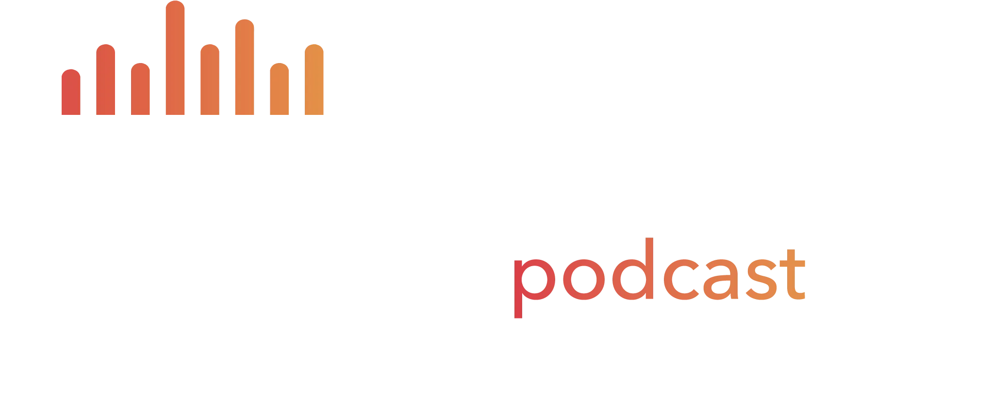 Logo for The Risk Factor podcast with stylized orange and red vertical bars above the text.