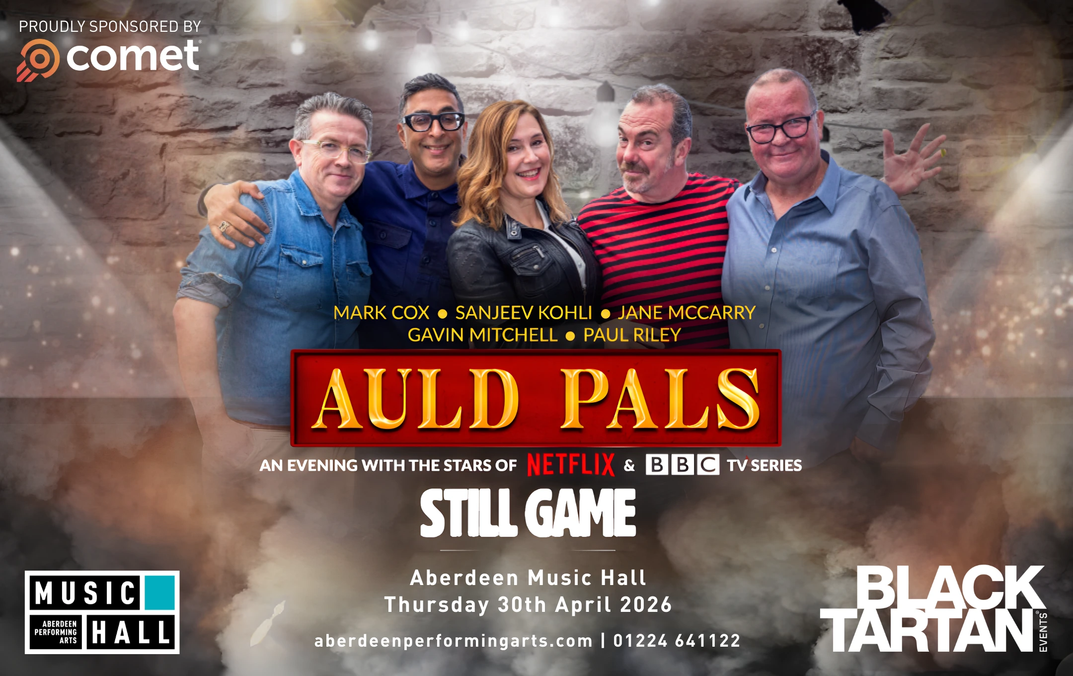 COMET partners with Black Tartan to sponsor “Auld Pals” in Aberdeen