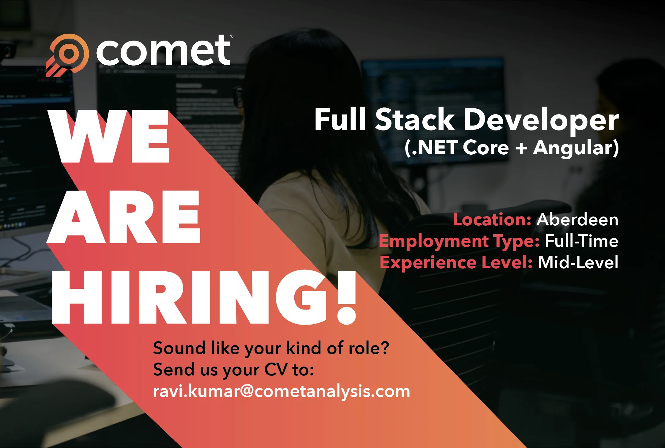 We’re hiring a Full Stack Developer at COMET