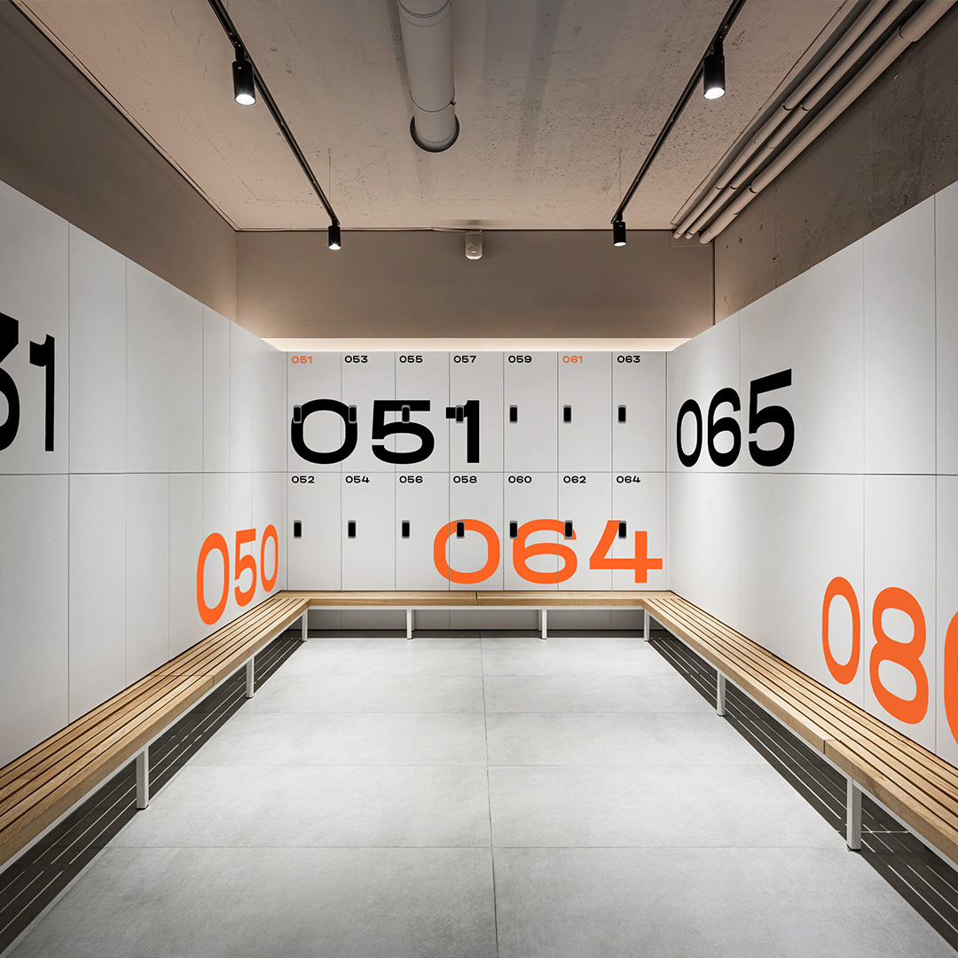 Gym lockers design
