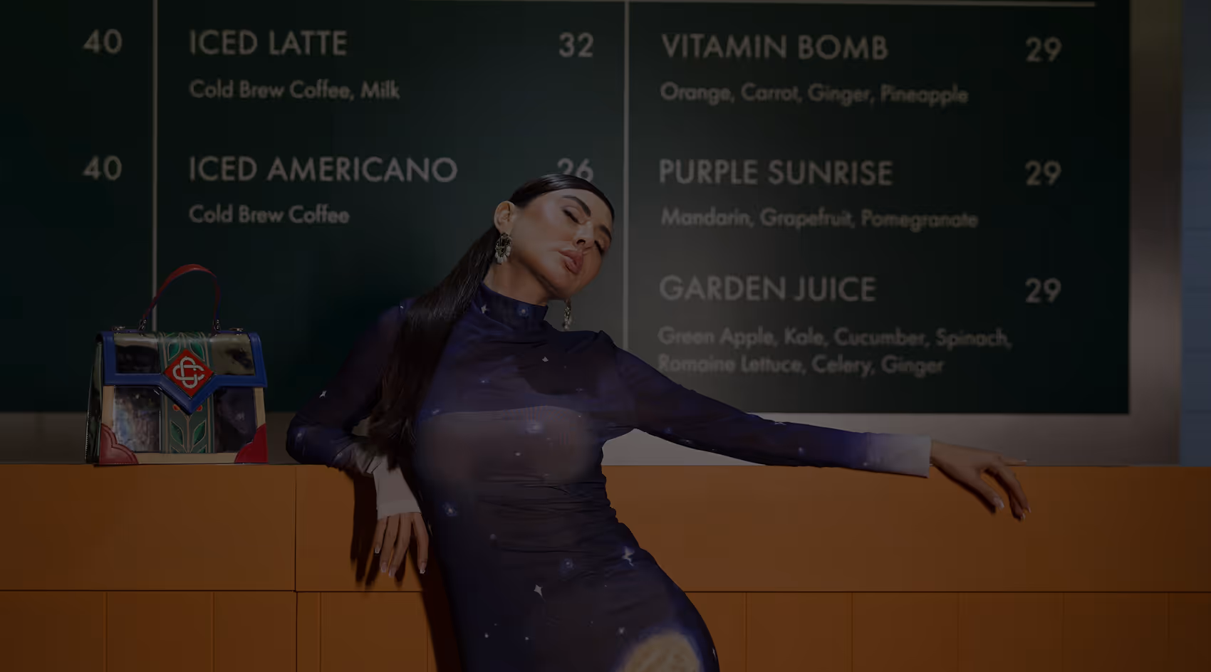 Image background of influencer