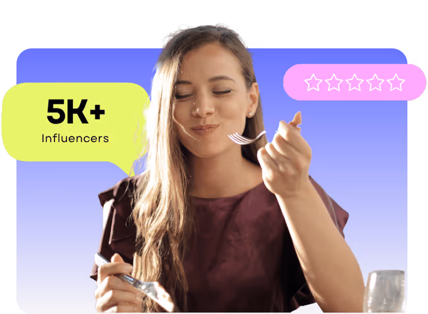 Woman eats