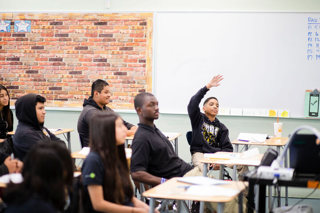 Students in classroom