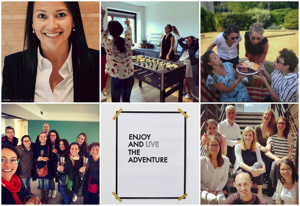 The team of HR firm PeterLily and coworking space Manistal