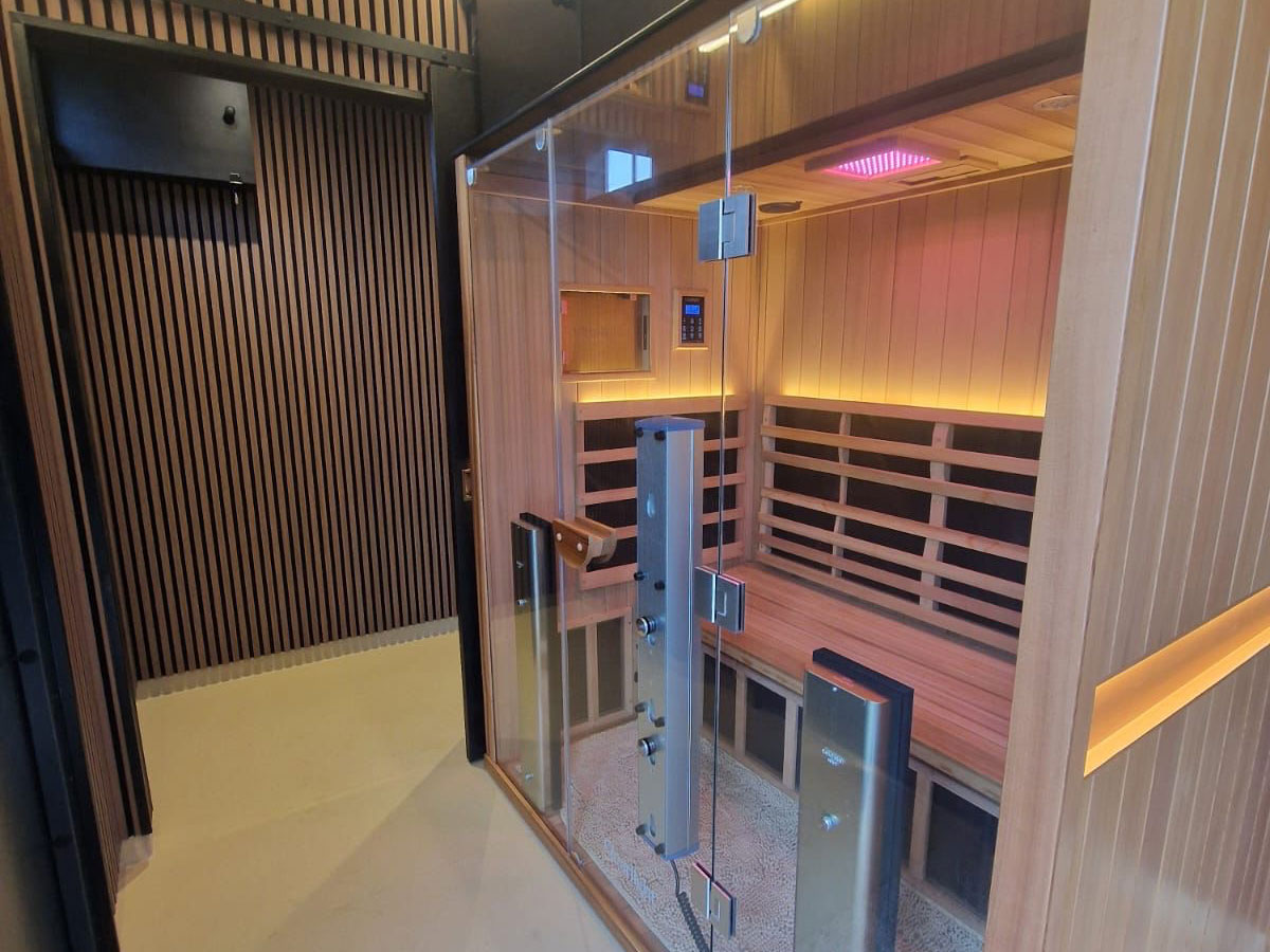 Recovery Pad with ice baths and sauna