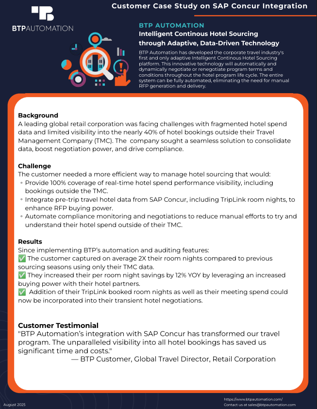 Customer Case Study on SAP Concur Integration