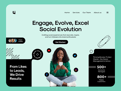 social media web design branding