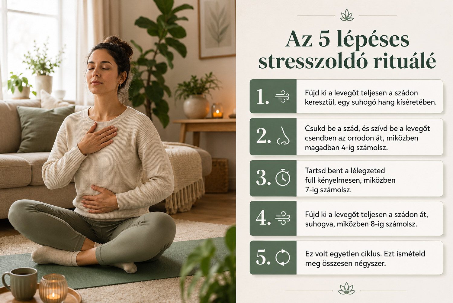 4-7-8 légzés stresszoldó