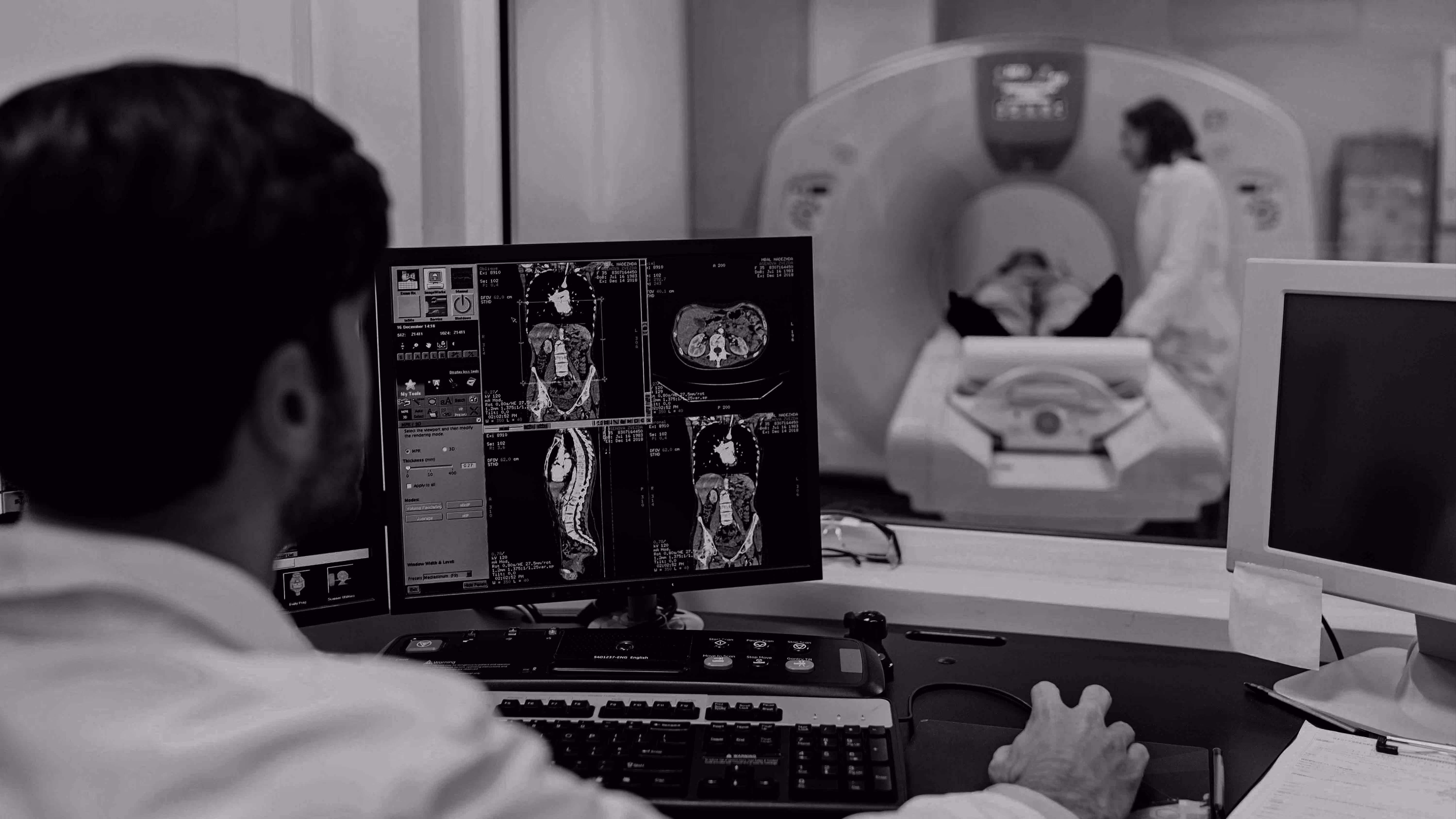 Patient receiving an advanced 1.5T MRI scan at MVR Diagnostic Clinic, Dubai