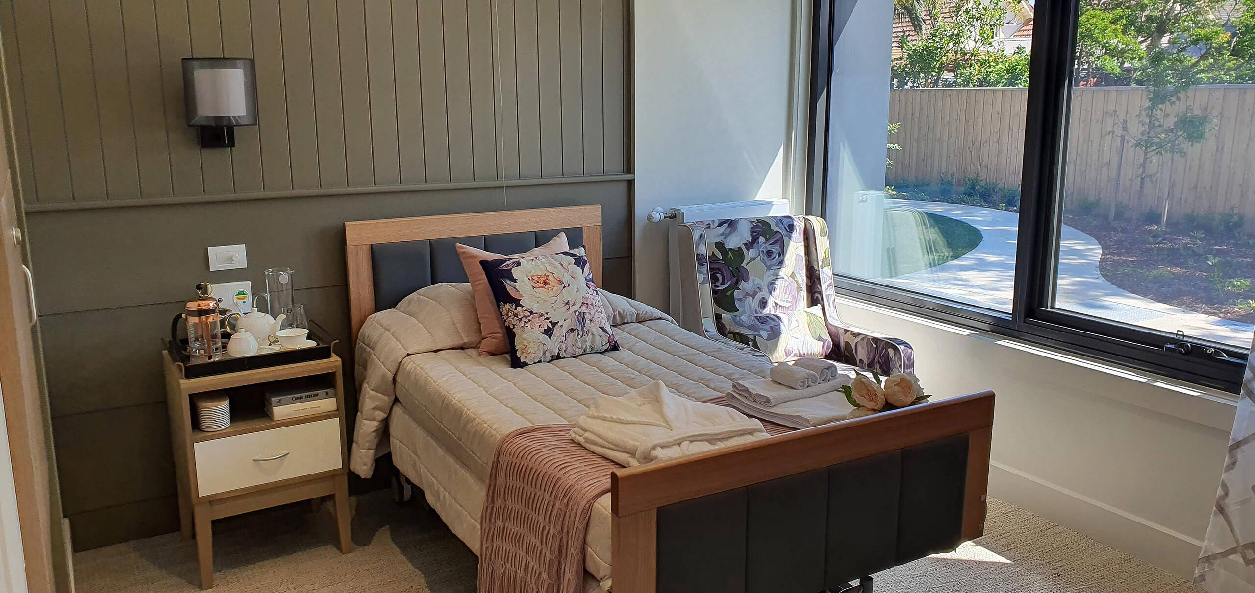 Bedspreads in an Aged Care Centre