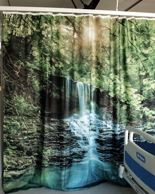 Custom Printed Privacy Screen Curtain