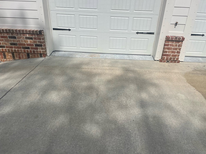 Very Clean Concrete - After Pressure Washing