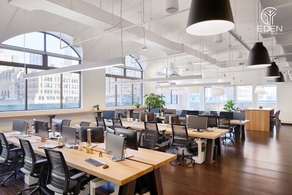 Mẫu thiết kế nội thất văn phòng 60m2