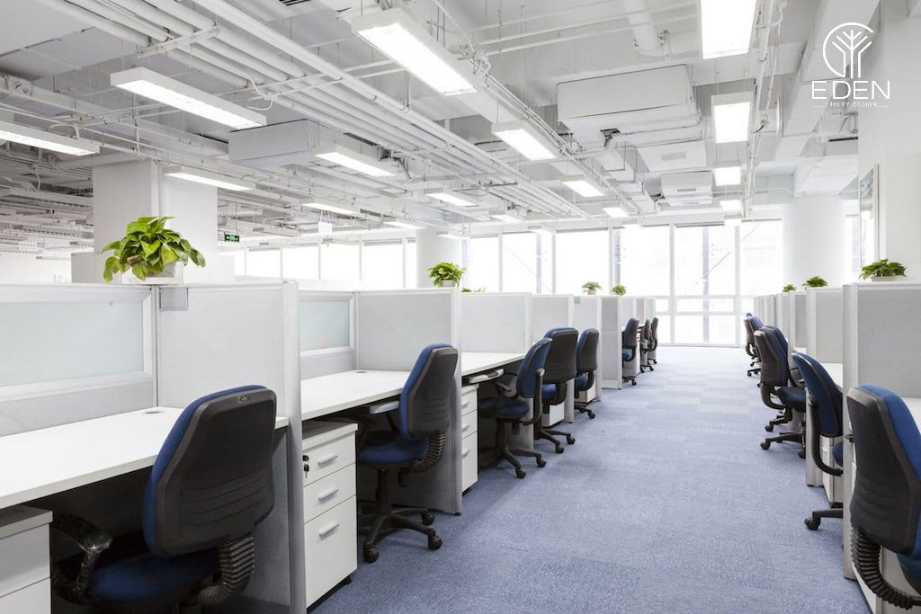 Hình ảnh bàn với hộc tủ cho doanh nghiệp