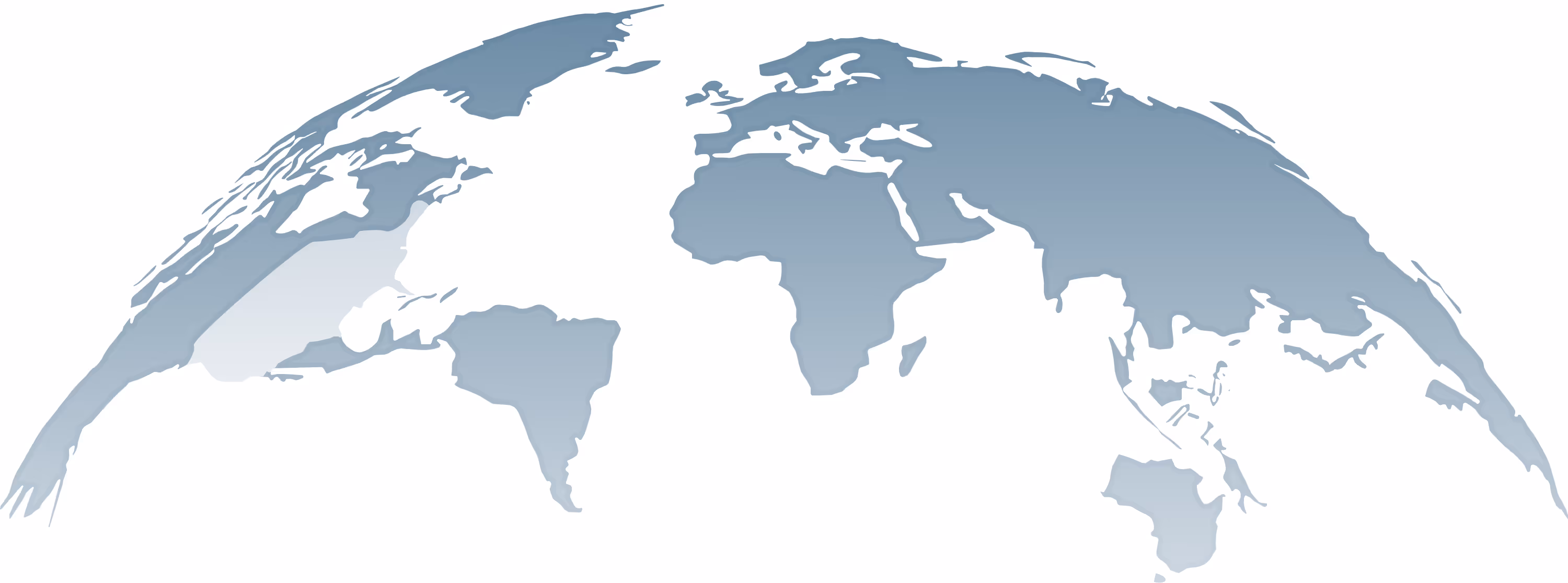 An illustration showing Earth highlighting the rest of the countries, except the USA