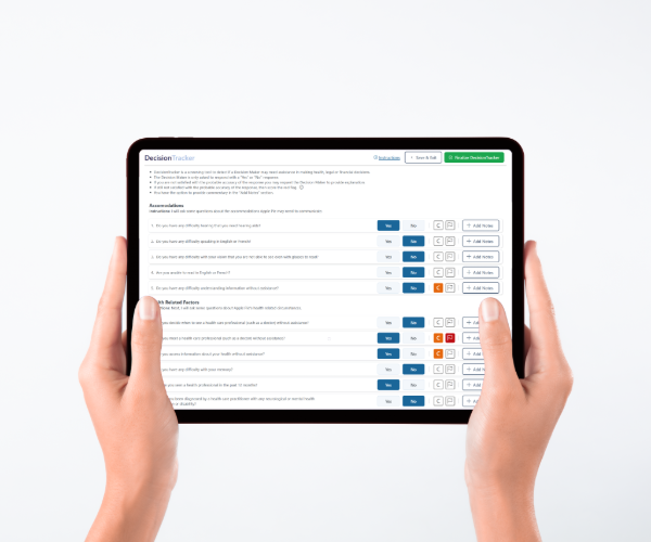 DecisionTracker on iPad