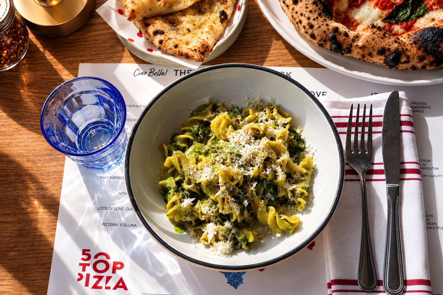 Fusilli Alla Nerano pasta at Stellina Pizzeria Tysons