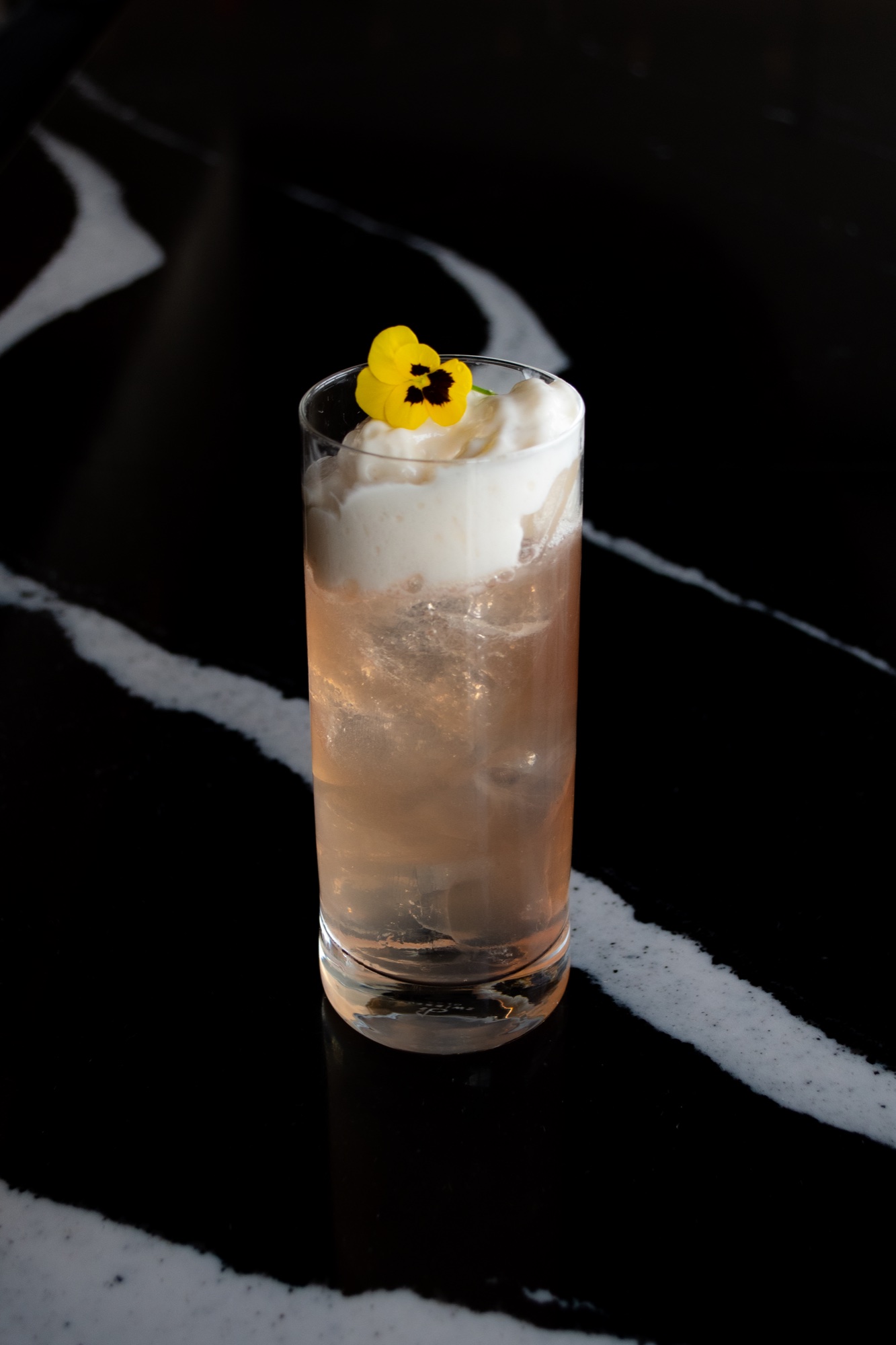 The Earl Gray Fizz cocktail at Wren Tysons