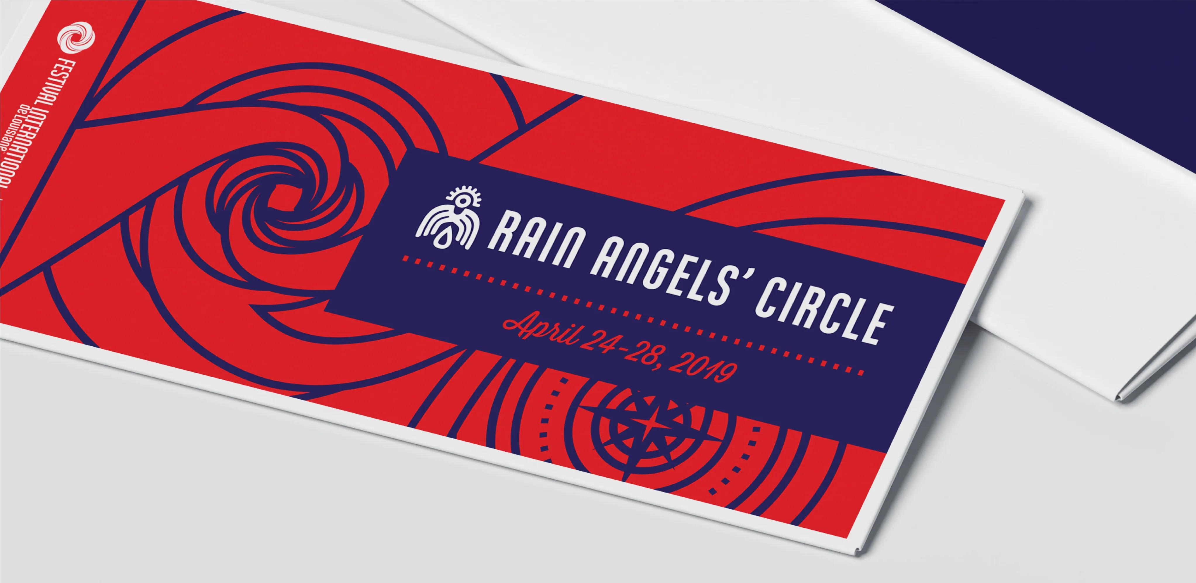 rain angels design on pamphlet