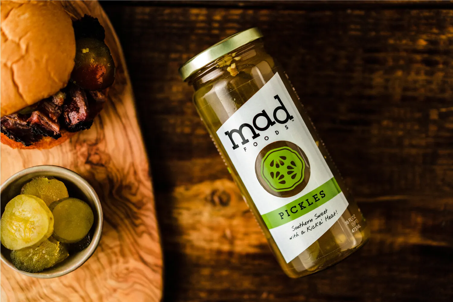 mad pickles jar packaging