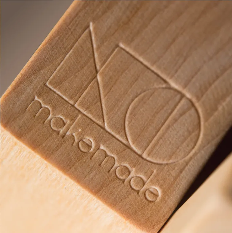 makemade logo stamp on wooden animal toy