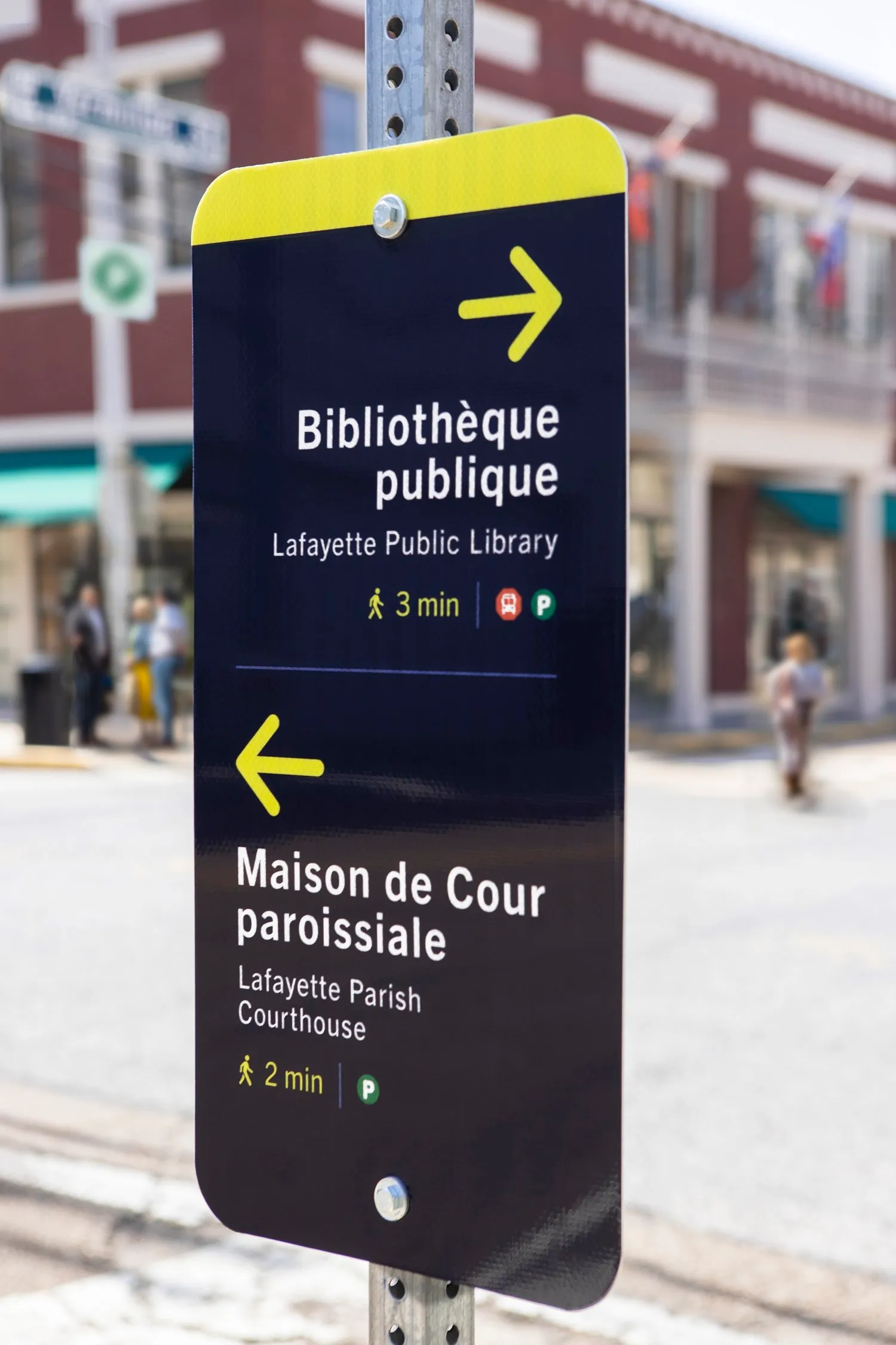 lafayette wayfinding secondary signage