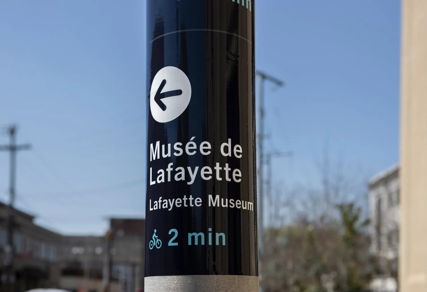 lafayette bicycle wayfinding pole wrap