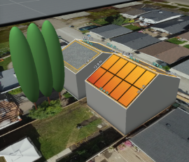 A building with orange and yellow panelsAI-generated content may be incorrect.