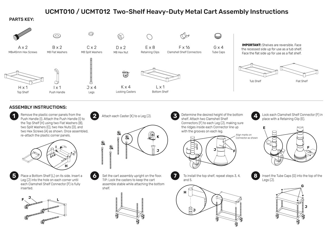 lx-ucmt010 Parts and Assembly Instruction
