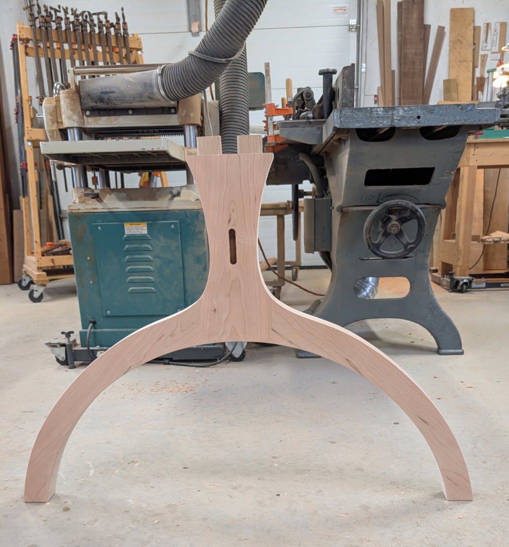Completed wishbone end.