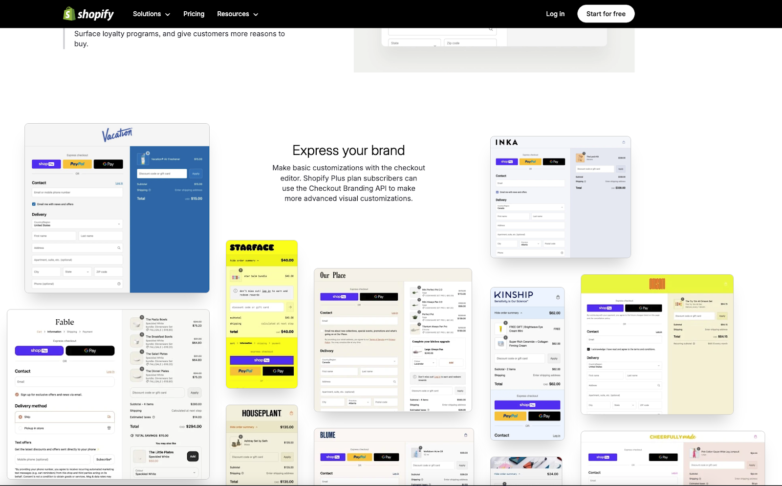 shopify ecommerce