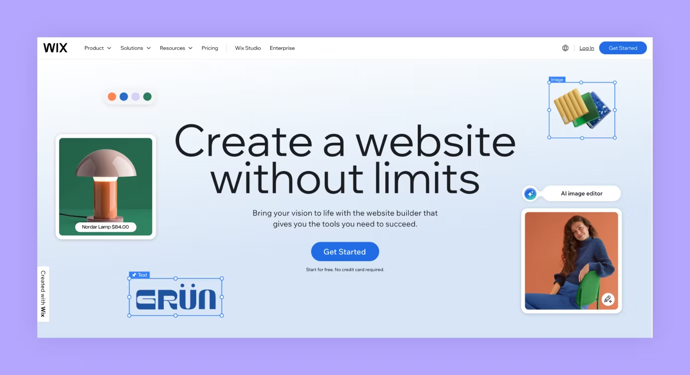 Wix ใช้งานง่าย เหมาะกับผู้เริ่มต้น