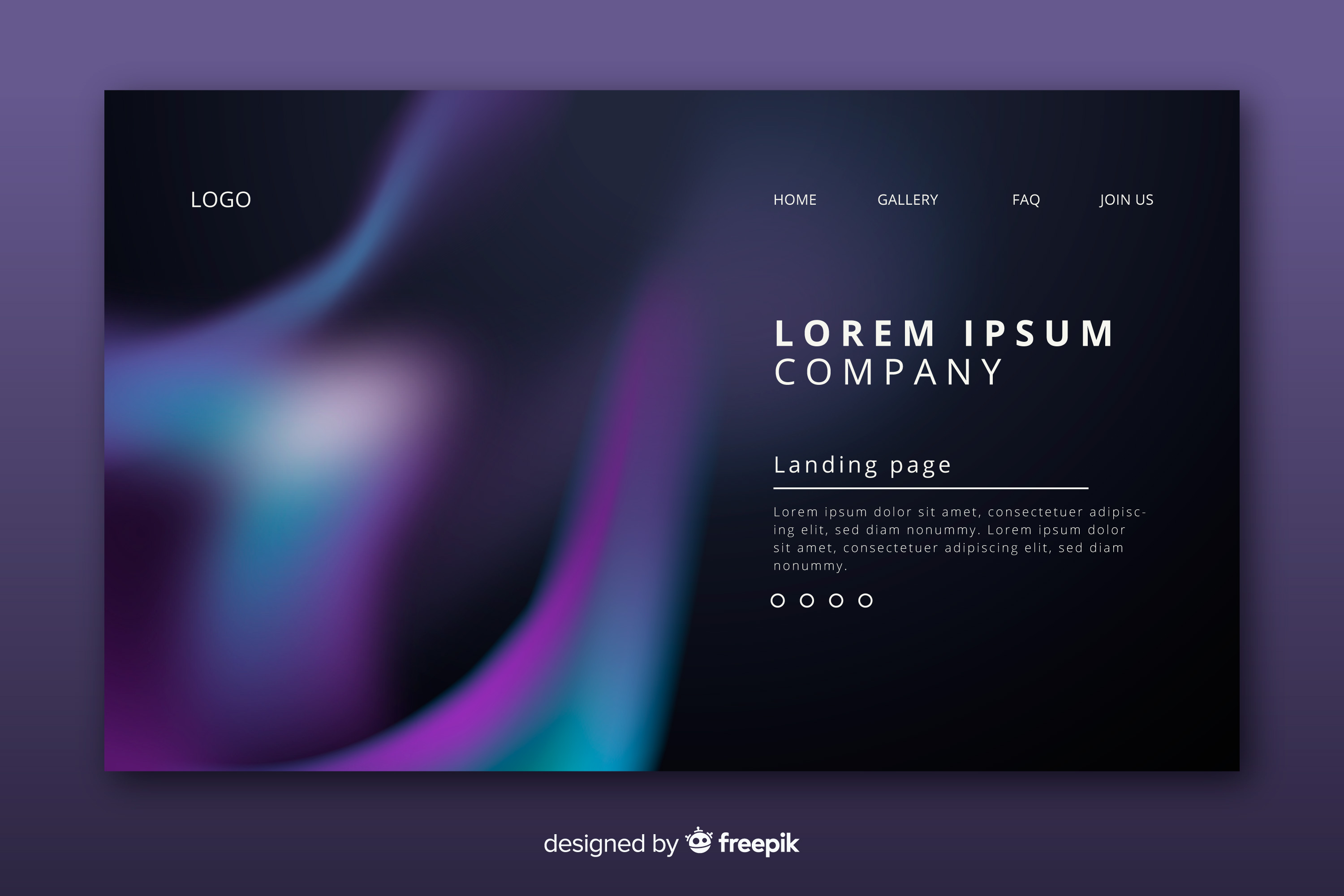  Dark Mode & Soft Gradient Website Design